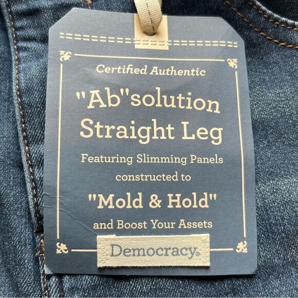 Democracy Women's "AB" Solution Jeans Faded Blue Size 10 High Rise - Picture 4 of 12